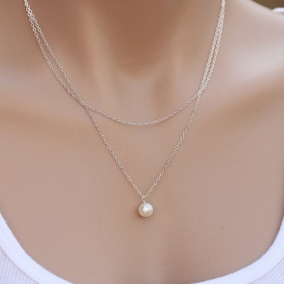 Jewelry - NWT Sterling Silver Pearl Necklace